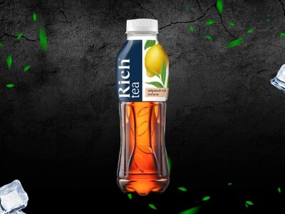 Rich Черный чай Лимон 500 мл