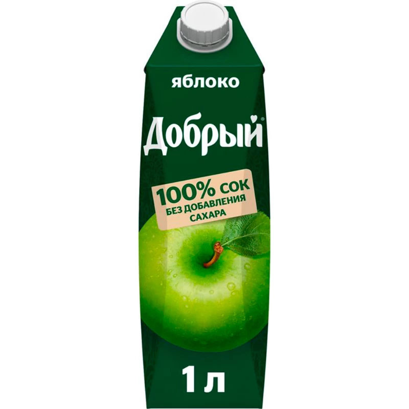 Сок Добрый яблочный 1 л