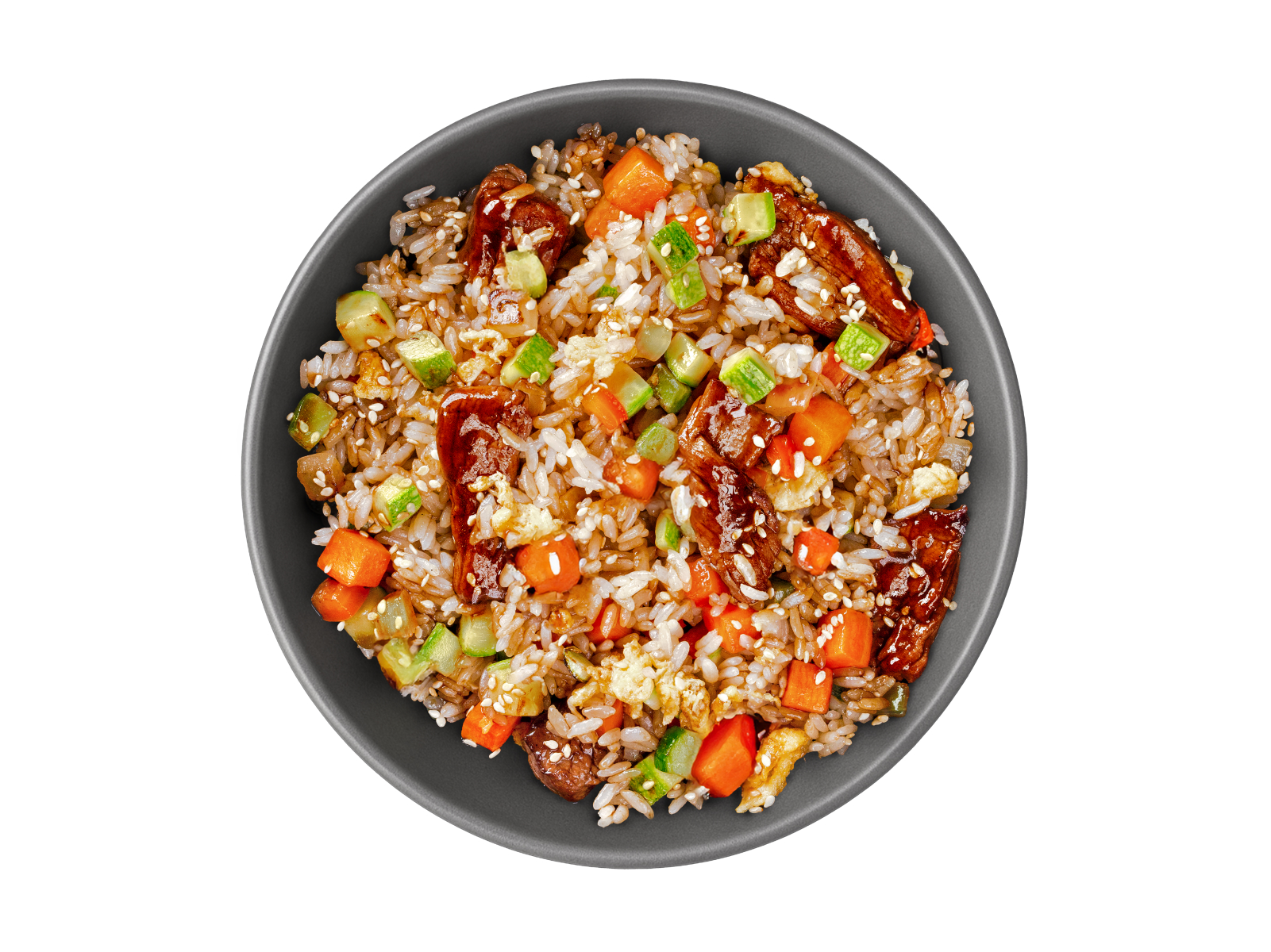 Тяхан с говядиной и овощами