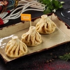 Хинкали жареные телятиной и свининой