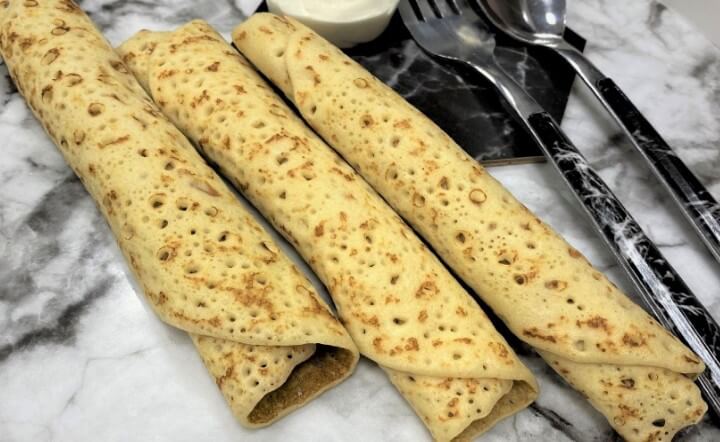 Блины с мясом