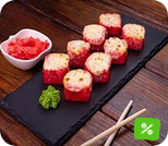 Запечённый с креветкой