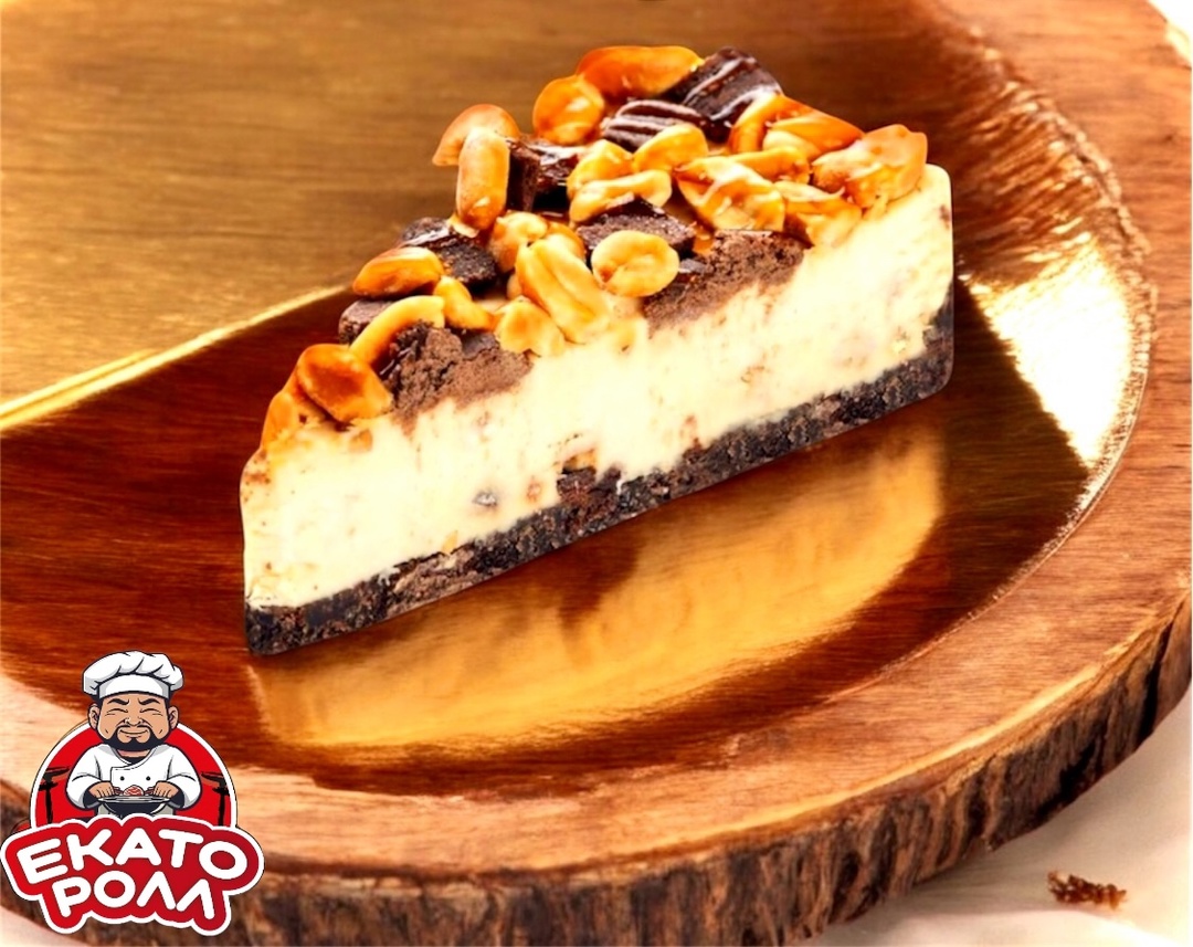 Чизкейк с арахисом и карамелью