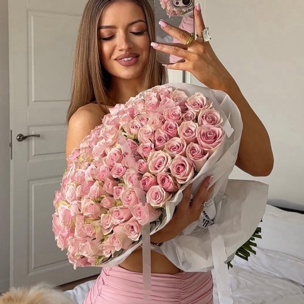 51 розовая Роза букет