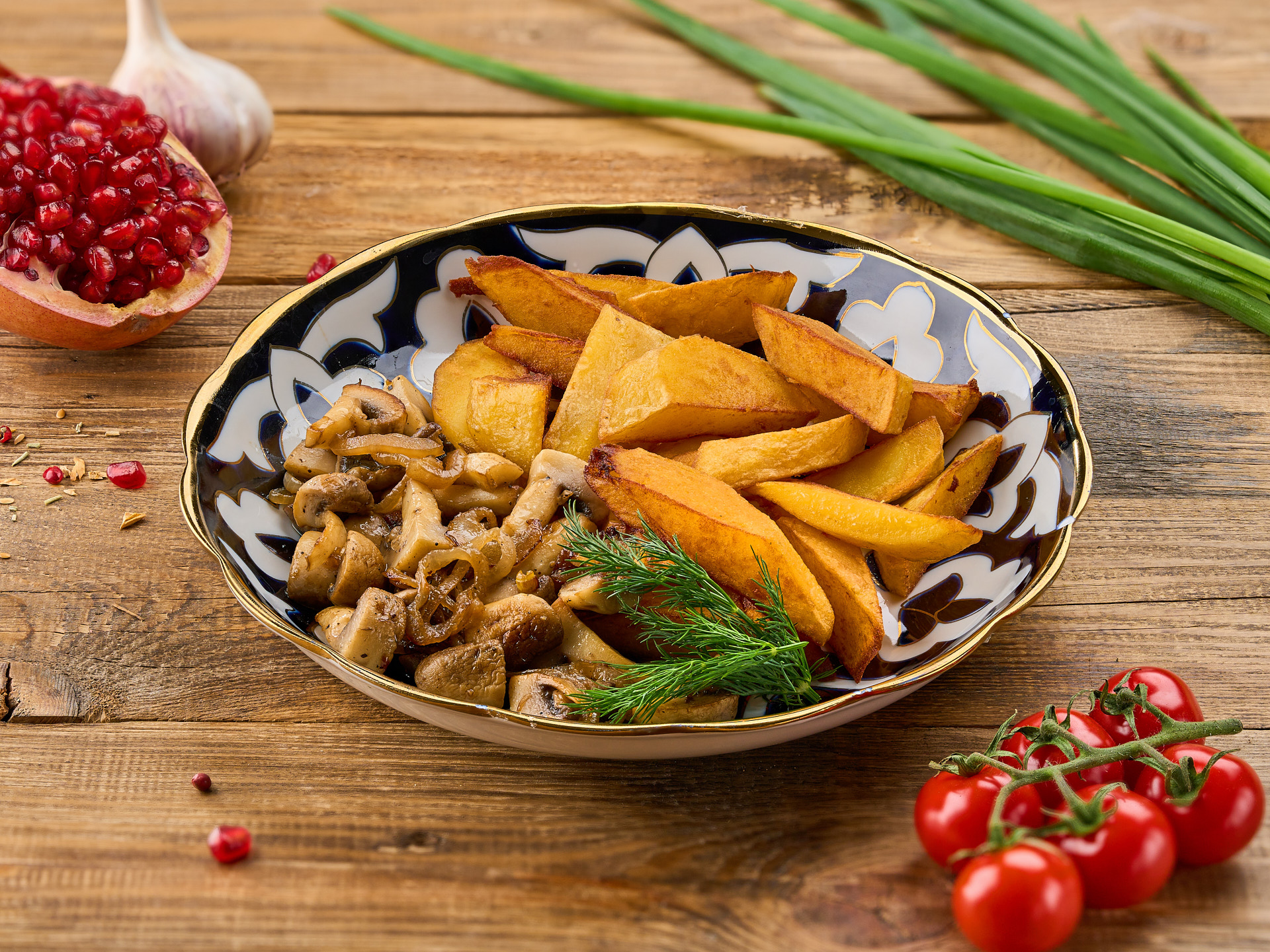 Картофель с грибами