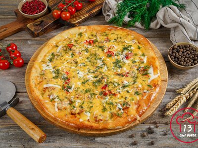 Пицца с курицей