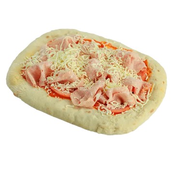 Пицца с ветчиной и томатами