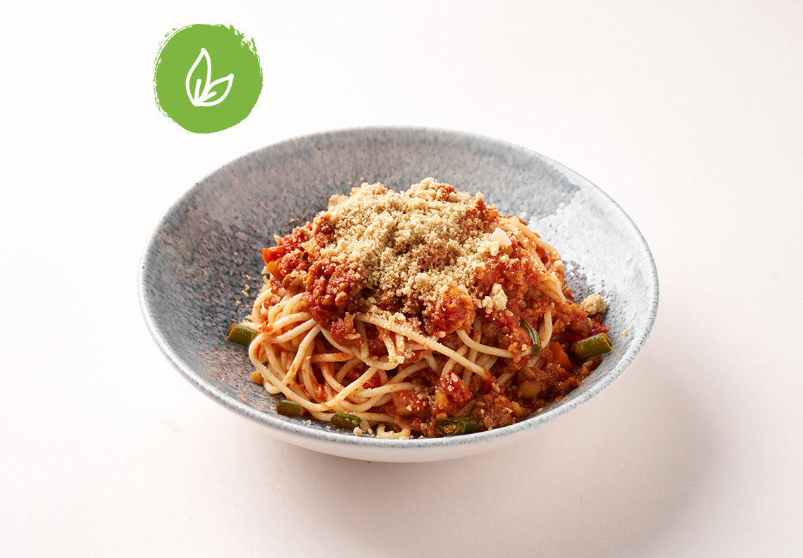 Спагетти с Veggi фаршем и томатным соусом