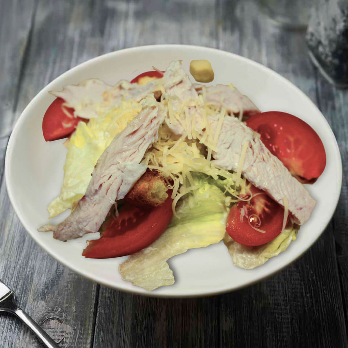 Салат "Цезарь" с курицей