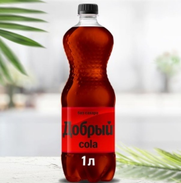 Добрый Кола без сахара 1 л