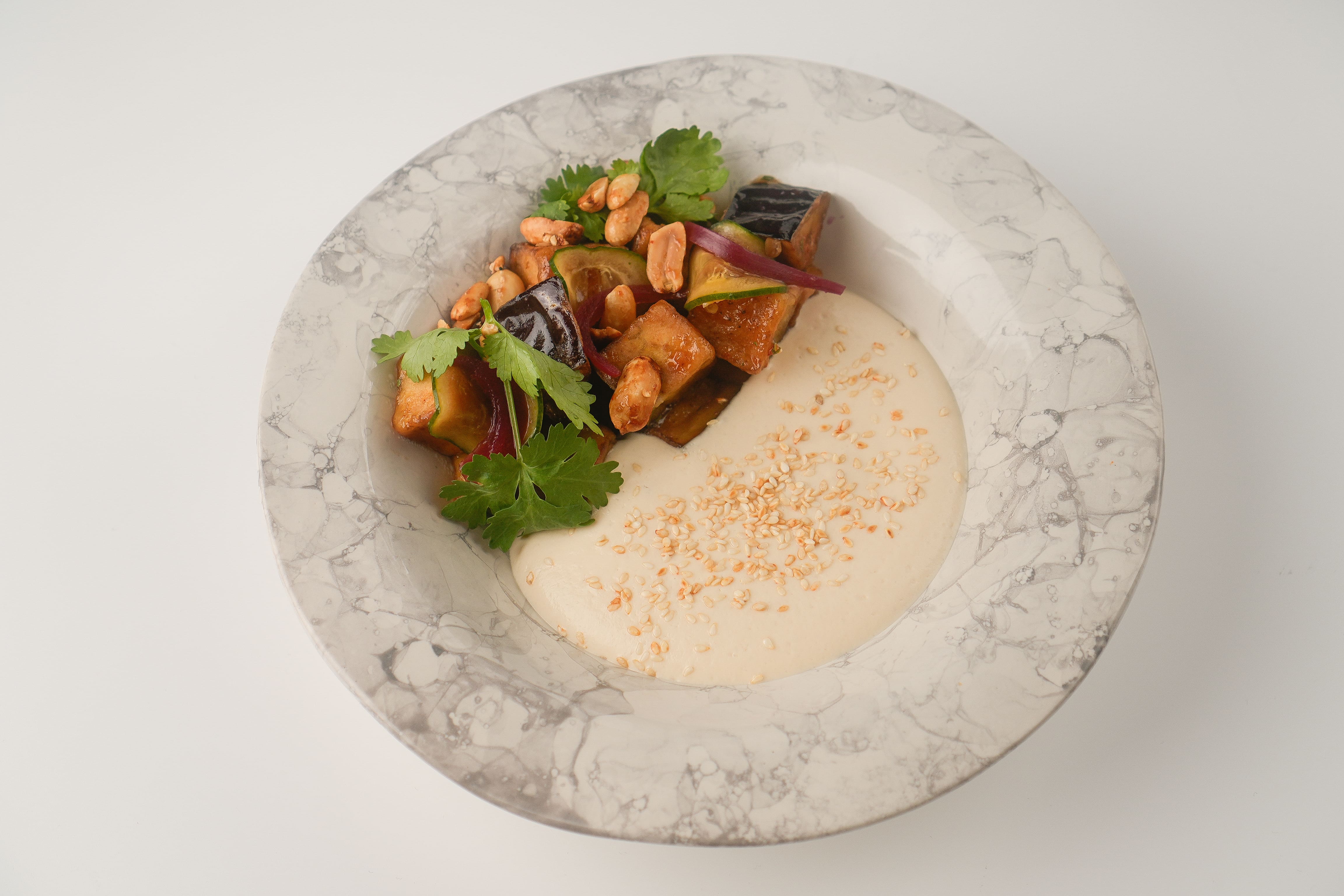 Баклажаны с муссом терияки