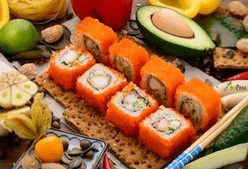 Калифорния с Креветкой ролл