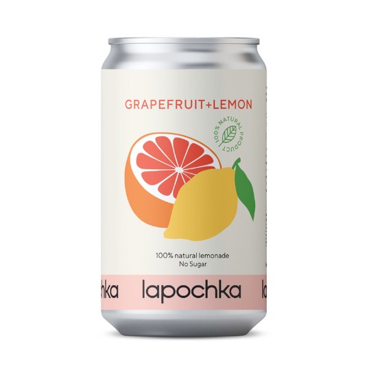 Лимонад Lapochka Грейпфрут - Лимон 0,33л