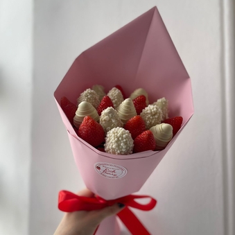 Клубника в шоколаде Букет "С заботой" (Букет №3)