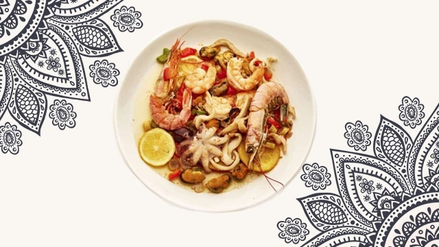 Салат морской черт с морепродуктами