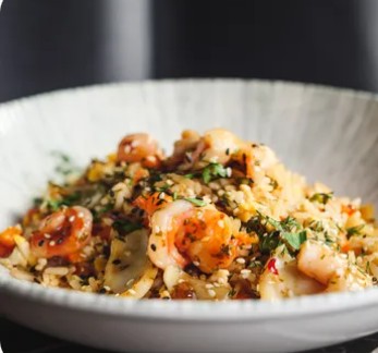 Жареный рис с морепродуктами