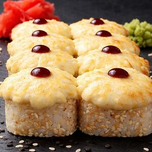 Запечённый ролл „Куриная нежность“ с творожным сыром