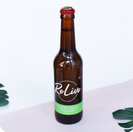 Комбуча ReLive на бирюзовом улуне (мята + базилик + спирулина)