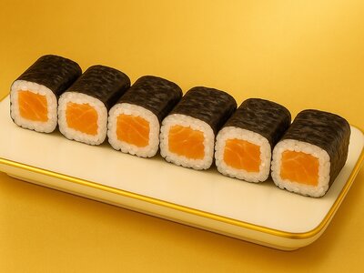 Маки ролл с лососем