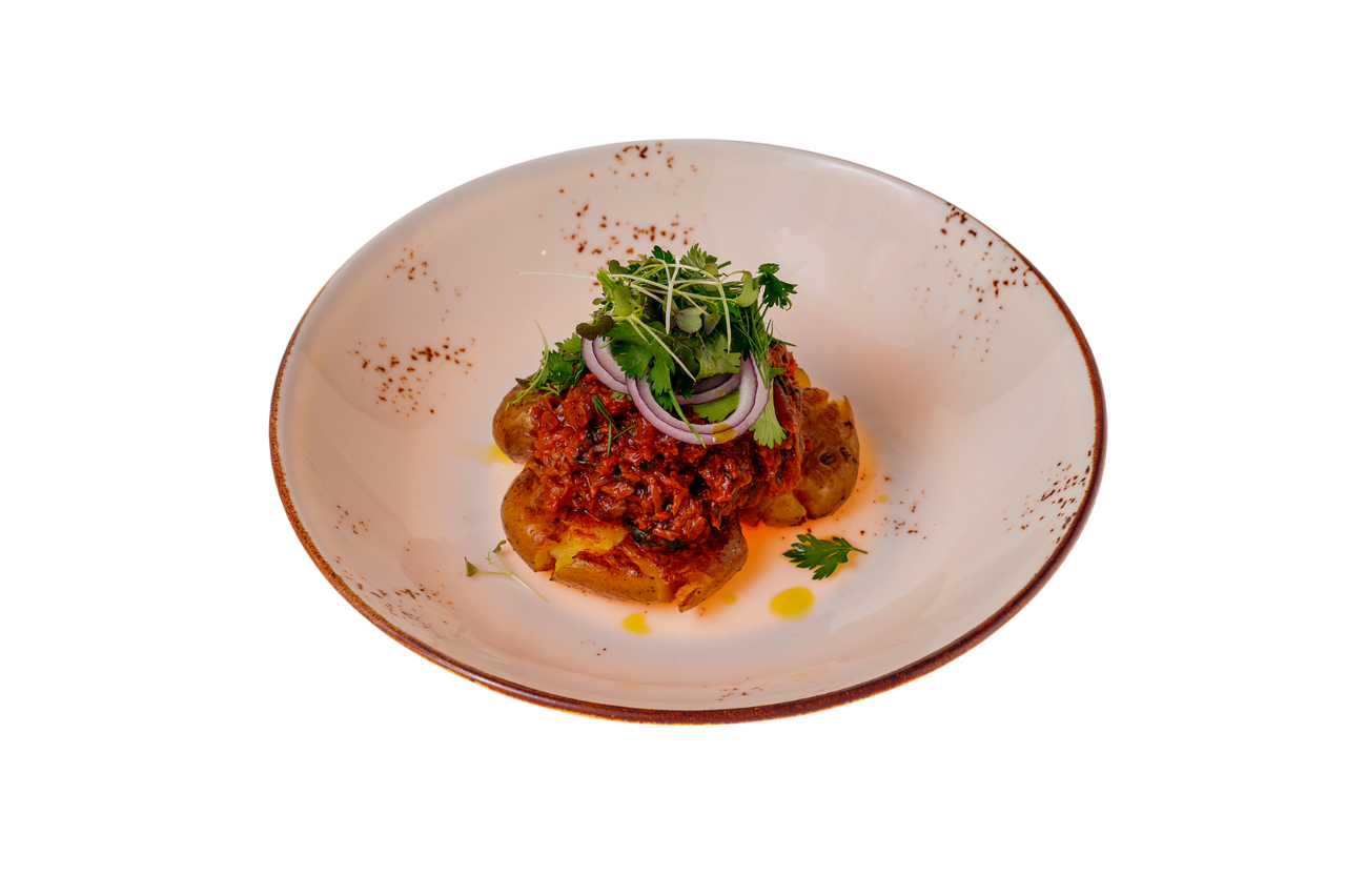 Рваная говядина в соусе барбекю