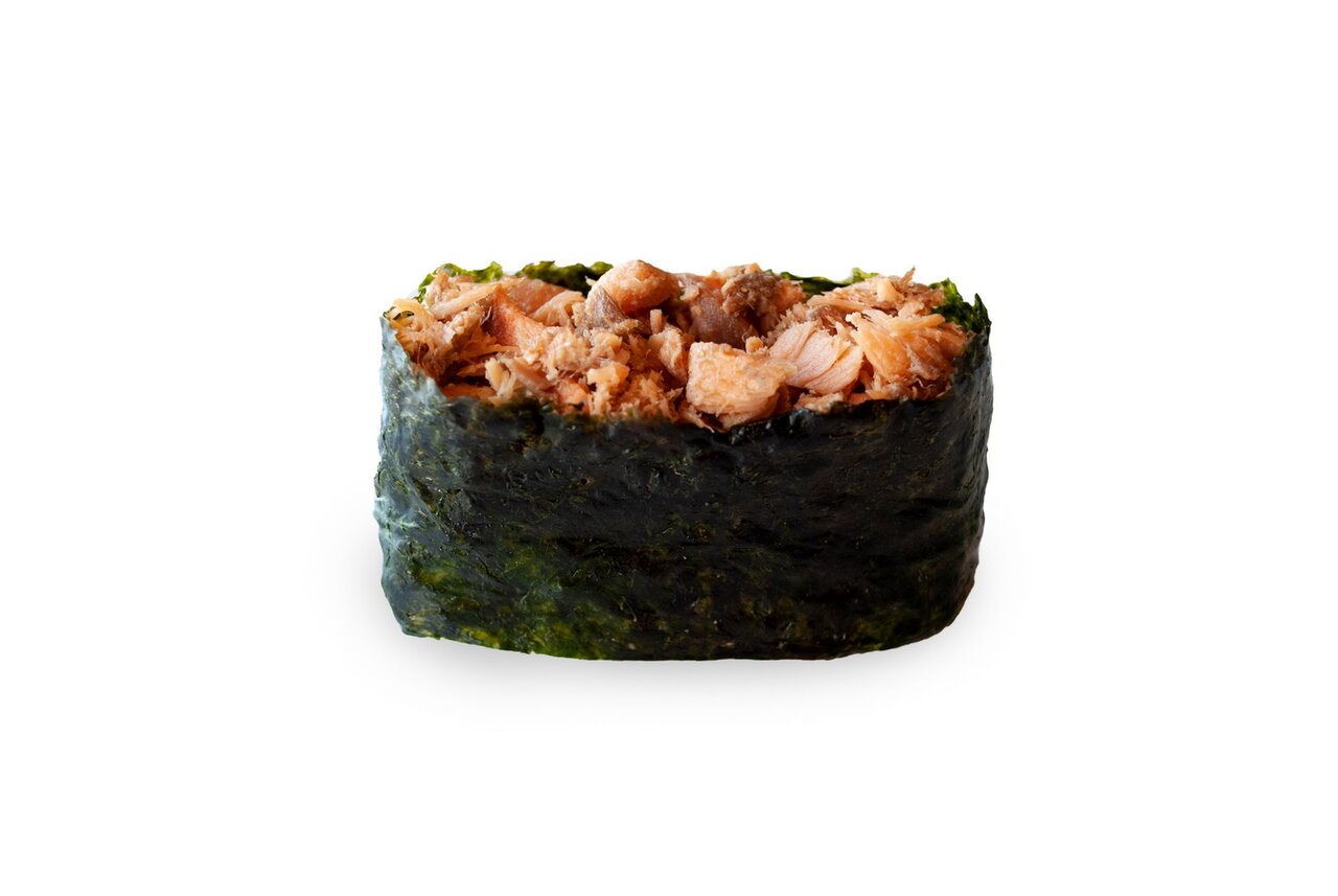 Гункан лосось терияки