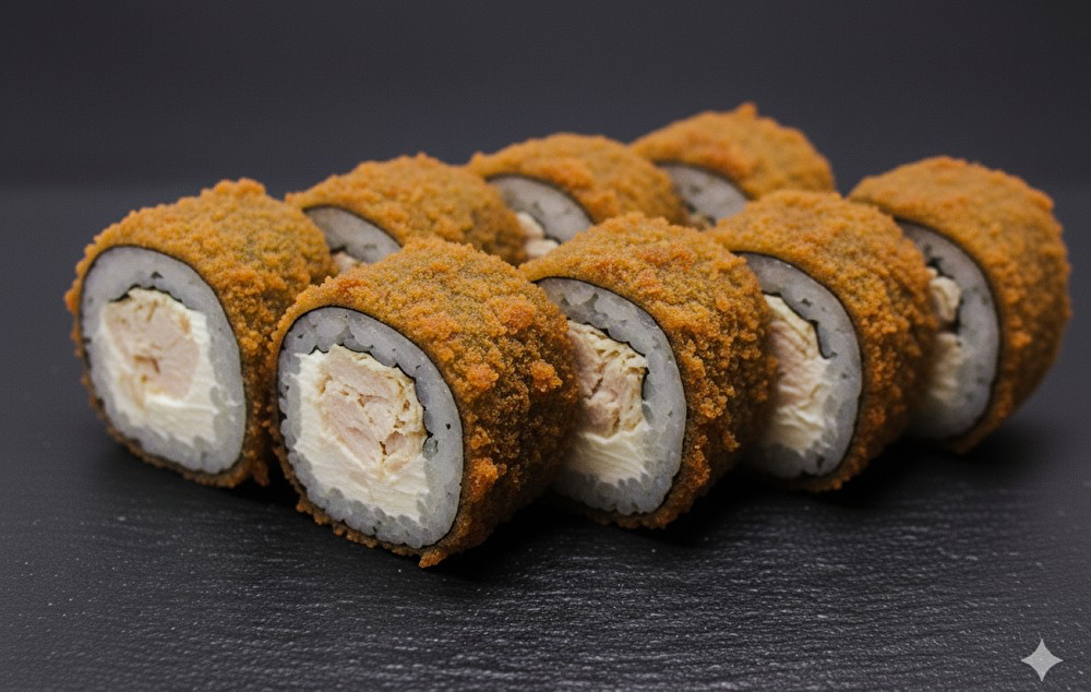 Жареный с курицей