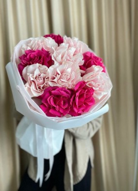 Букет из 11 французских роз Микс