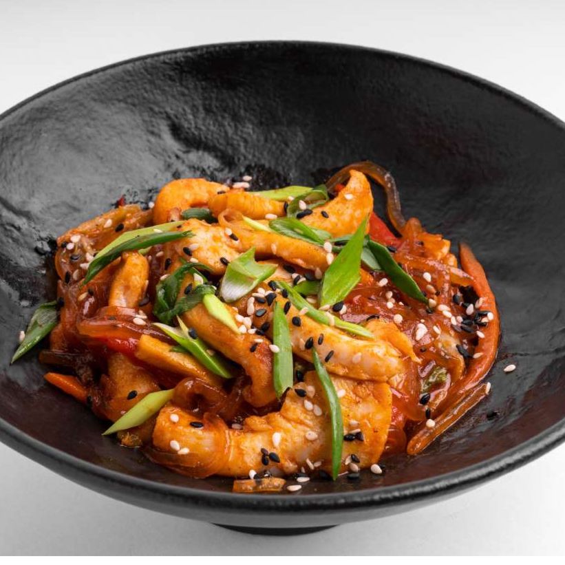 WOK стеклянная лапша с овощами