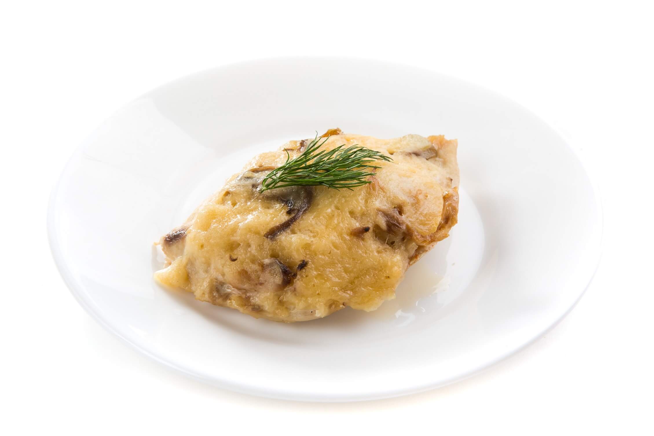 Филе куры с грибами и луком