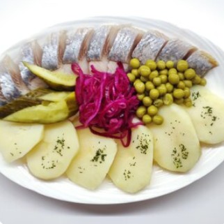 Сельдь с картофелем