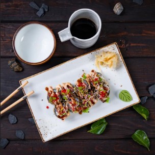 Туна темпура ролл