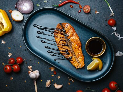 Стейк из лосося