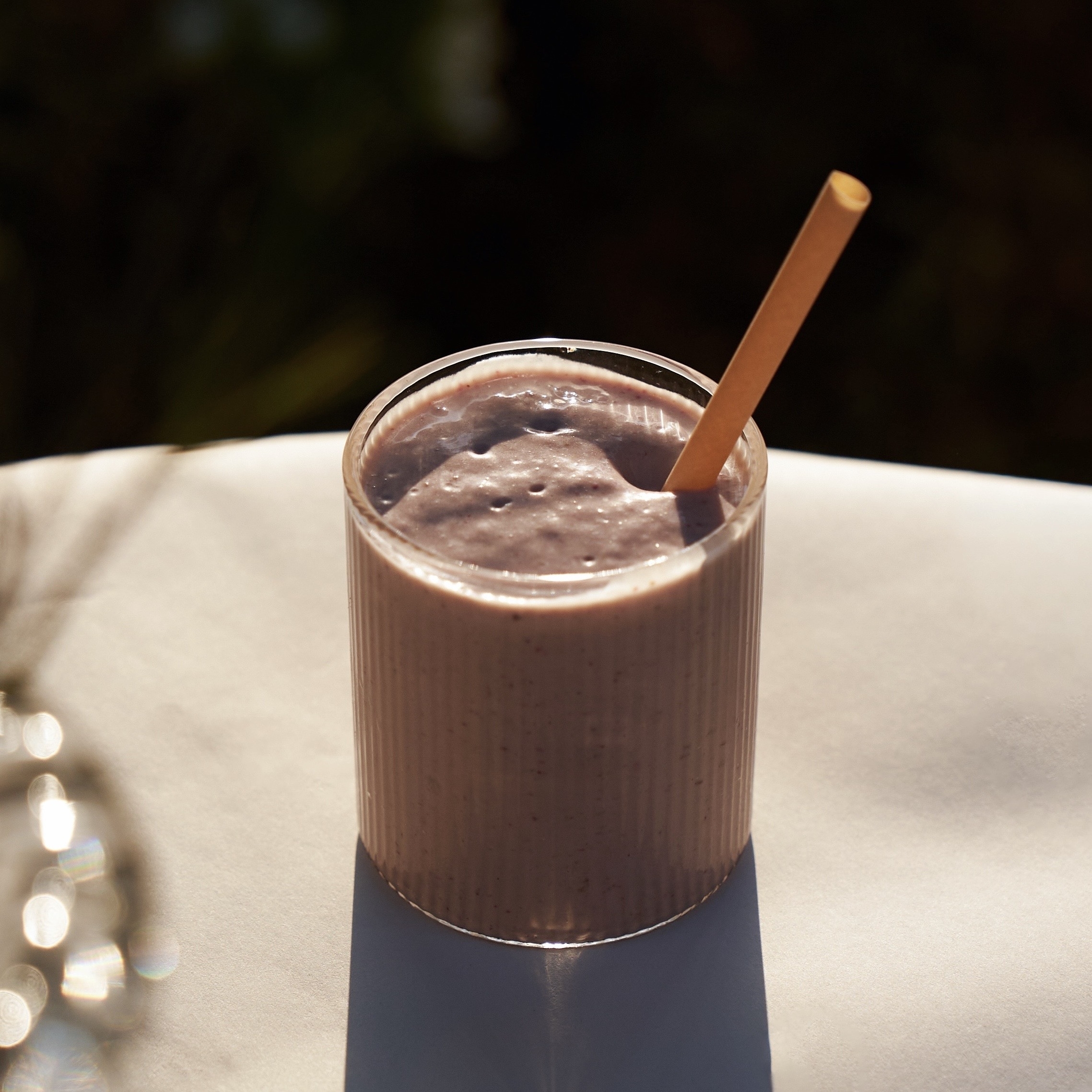 Протеиновый клубничный коктейль