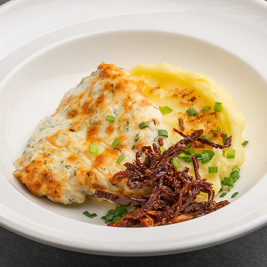 Треска запеченная под сырной шапкой