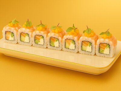 Ролл Филадельфия с креветкой