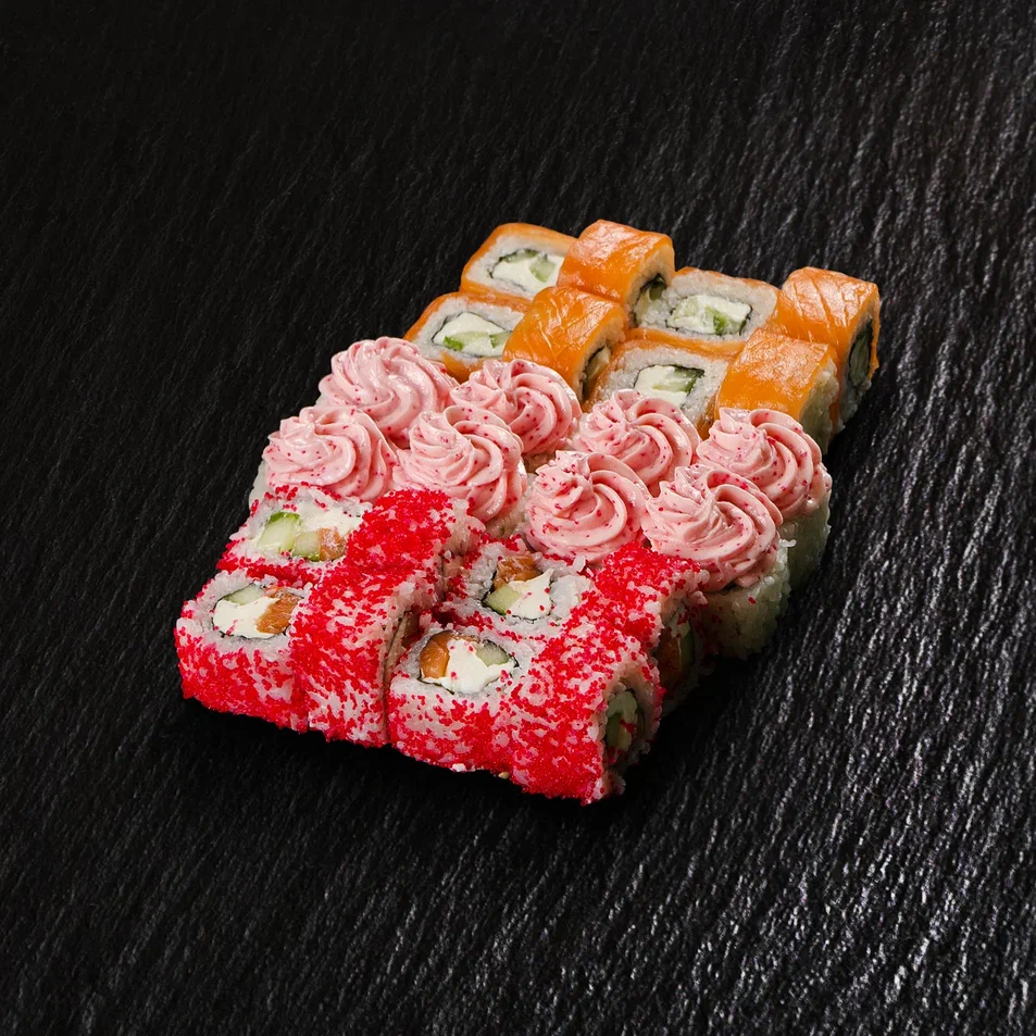 На двоих - 3 ролла