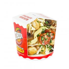 Паста с курицей и грибами