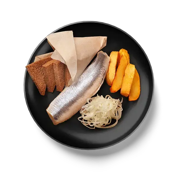 Закуска по-сибирски с сельдью (1 порция)