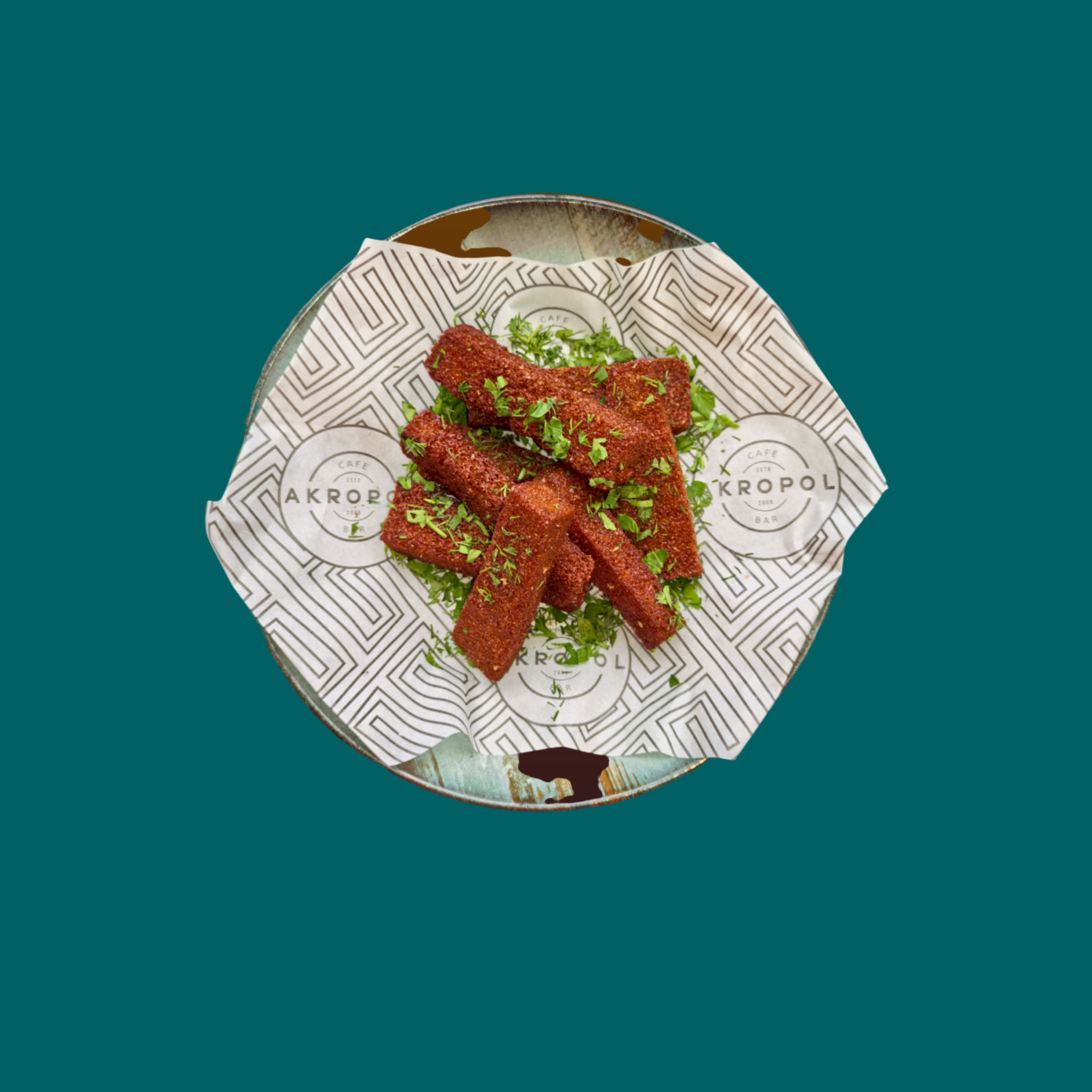 Гренки чесночные с зеленью