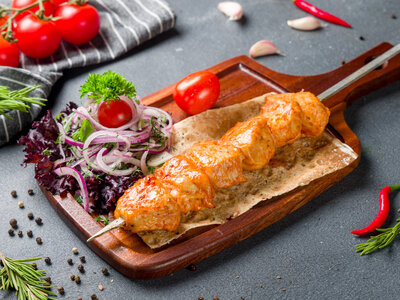 Шашлык из куриного филе