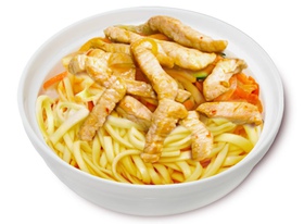 Wok удон с курицей