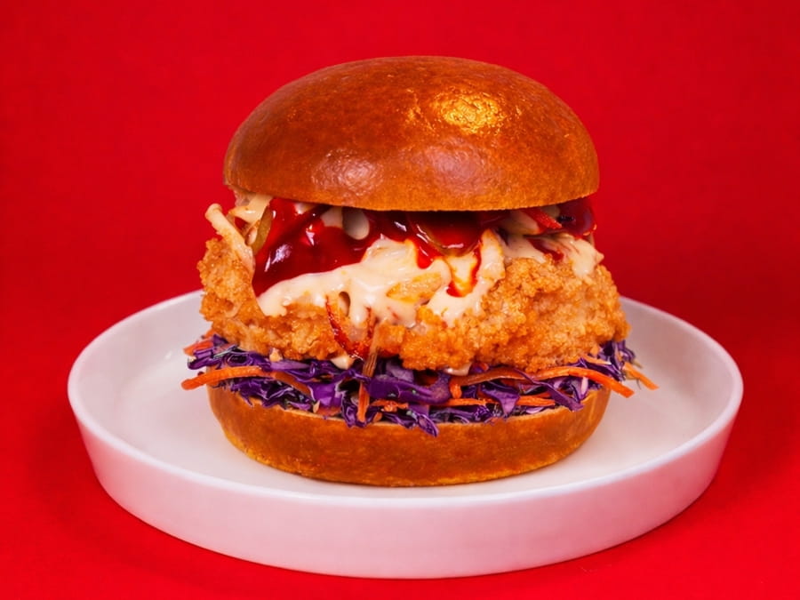 Бургер с хрустящей курицей