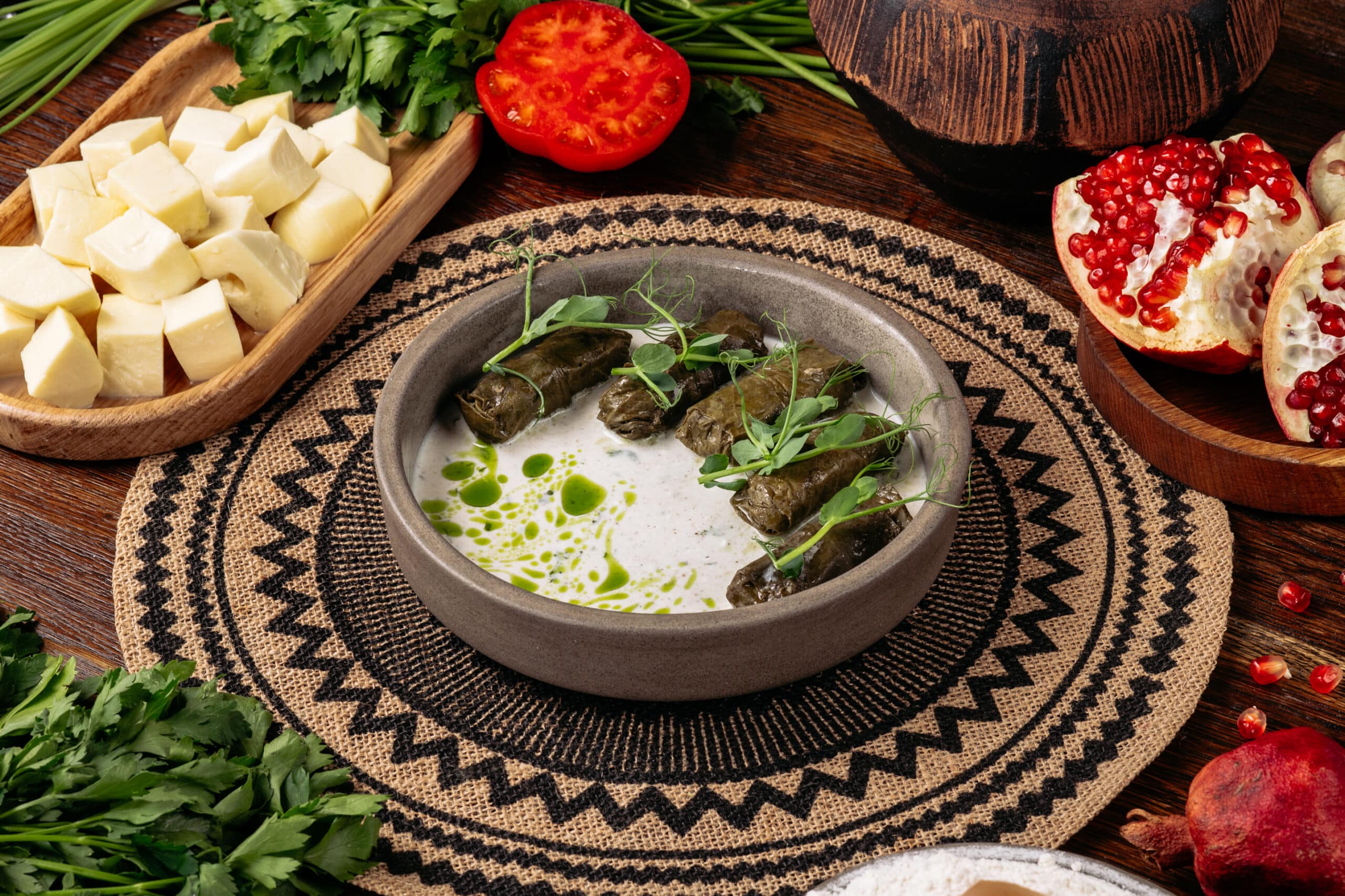Долма с тремя видами мяса
