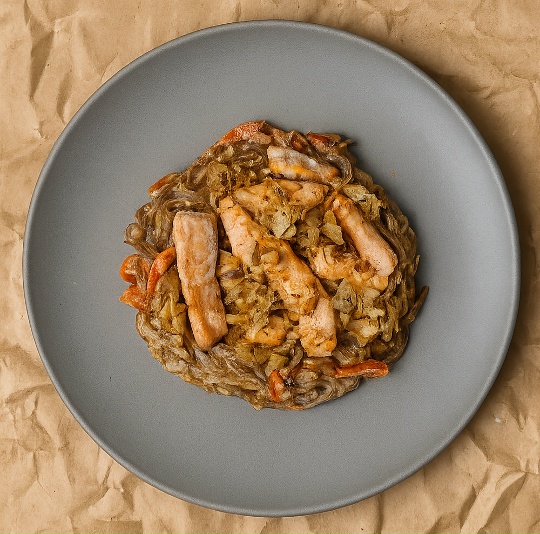 SS Лапша Соба с лососем