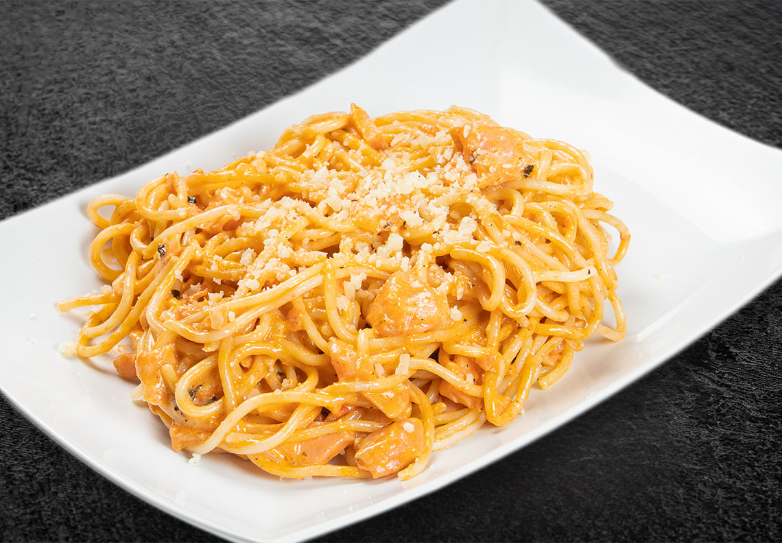 Паста с лососем