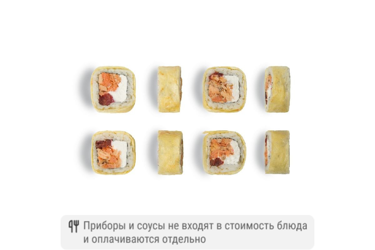 Ролл Тамагочи с жареным лососем