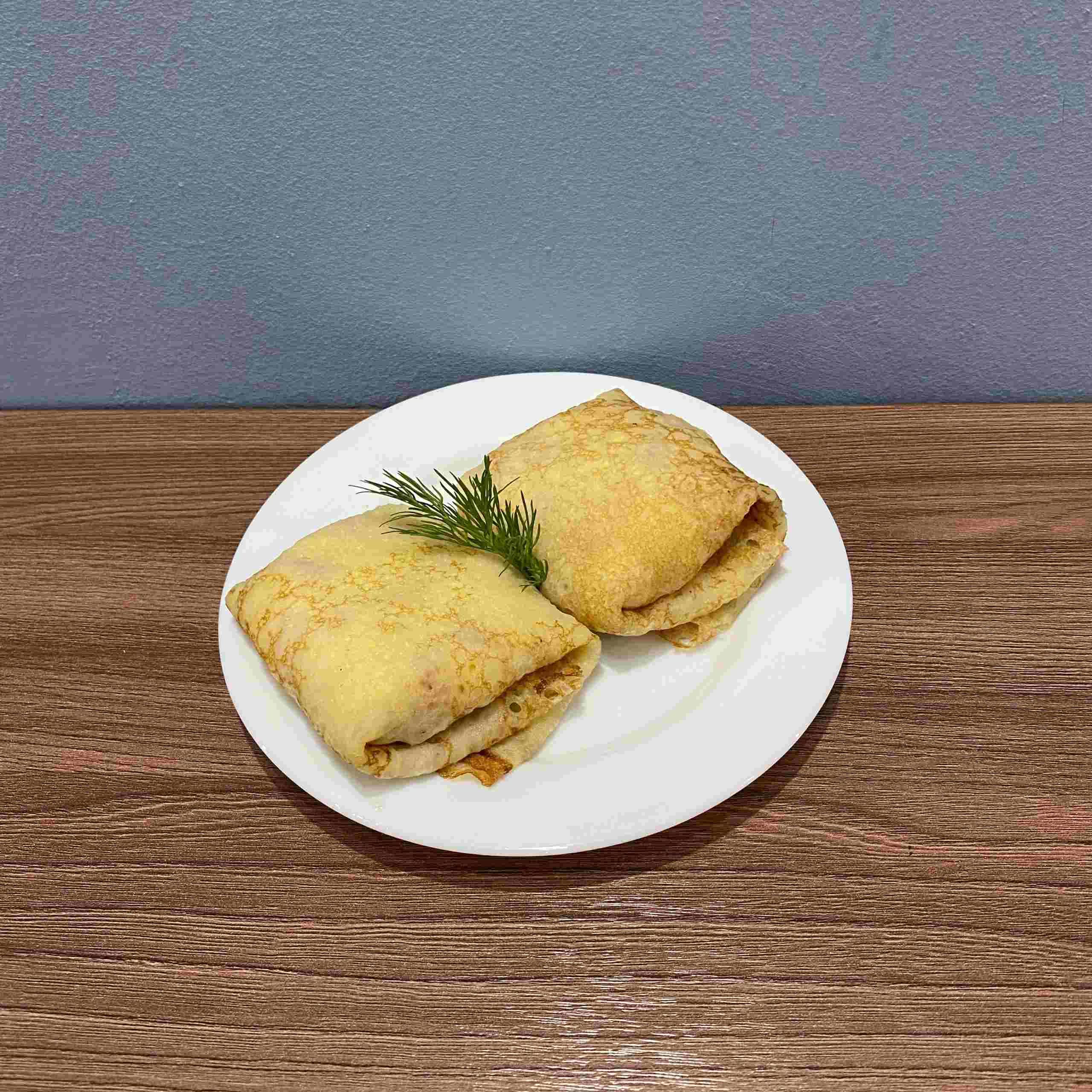 Блины с ветчиной и сыром