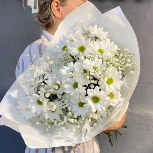 Ромашки и гипсофила «дуэт» (б1958)