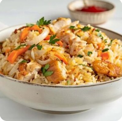 Плов с куриной грудкой