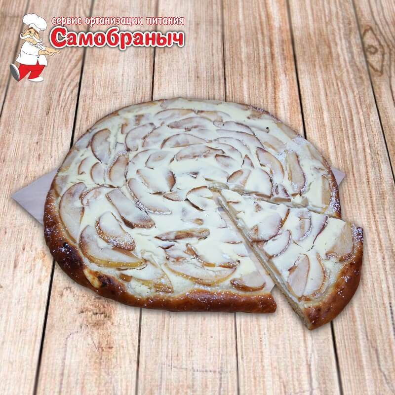 Пирог с творожным сыром и грушей 1 кг
